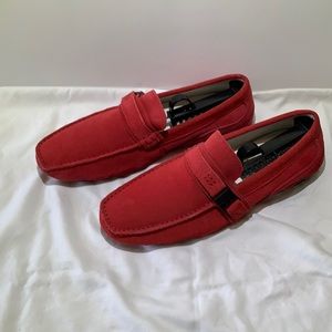 REACTION Kenneth Cole Red Slip-On Loafers